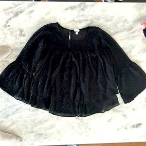Blouse, black size medium